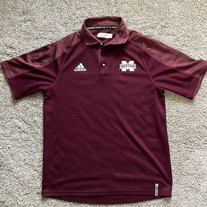 Mississippi State University Bulldogs adidas Climalite Polo Size M